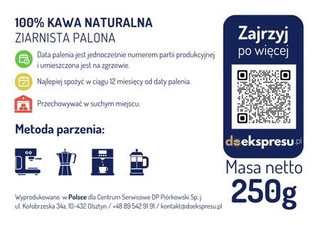 Kawa ziarnista No1028 250 g