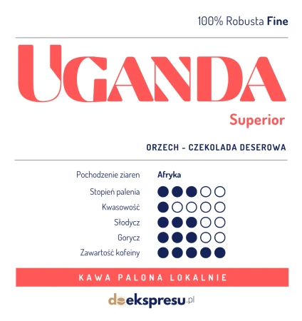 Uganda Superior Fine 300g kawa ziarnista