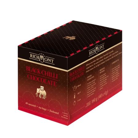 Herbata czarna Richmont Black Chilli Chocolate 40 saszetek